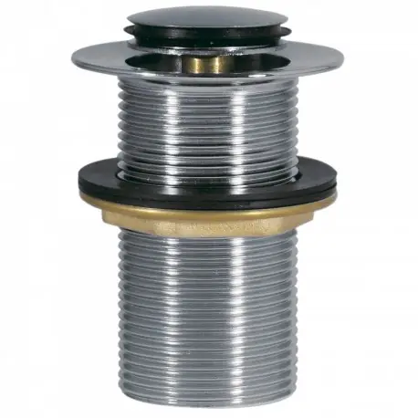 Bonde de lavabo sans trop‑plein diam.37 mm CLICK‑CLACK chromé - TRES 134215001