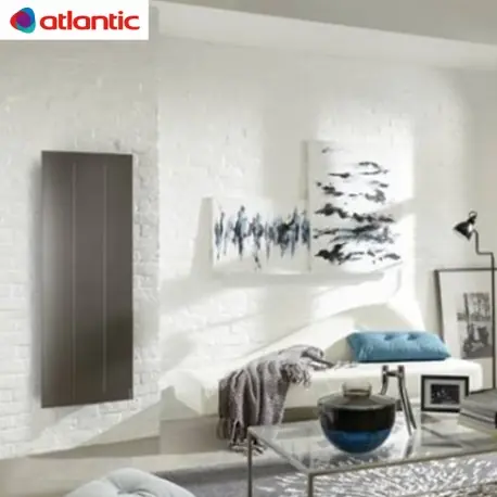 Radiateur Atlantic ONIRIS Gris étoilé 1000W Pilotage Intelligent Connecté Vertical - 503916