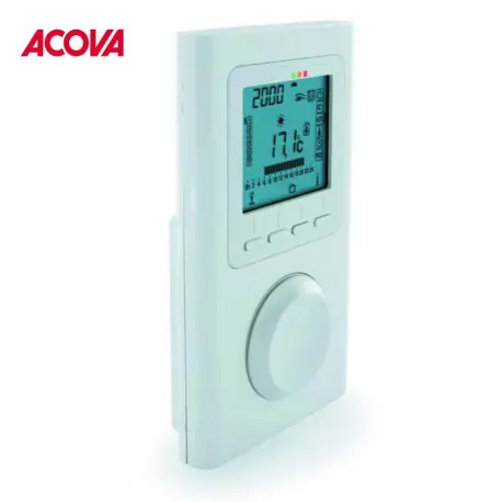 Thermostat d‘ambiance programmable RF-PROG Radio Fréquence X3D ACOVA 990260