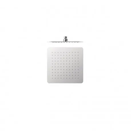 Douche acier inoxydable de tête anticalcaire à rotule 200x20 Chromé - TRES 134315002
