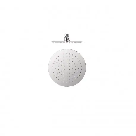 Douche acier inoxydable de tête anticalcaire à rotule diam 200 Chromé - TRES 134315001