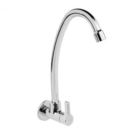 Robinet auxiliaire avec 1 eau au mur Chromé - TRES 21550601