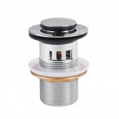 Bonde de lavabo avec trop‑plein diam 37 mm CLICK‑CLACK Chromé - TRES 134215025