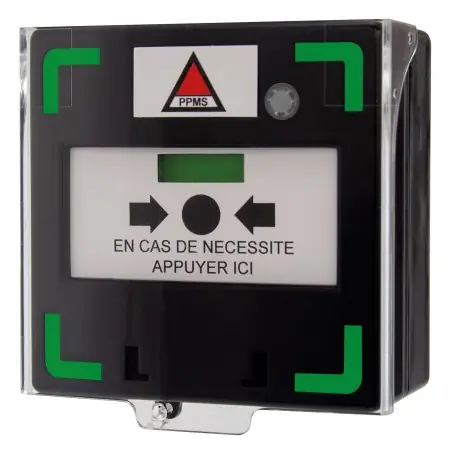 Bouton noir déclencheur pour alerte et action du ppms, sonore, lumineux - AIPHONE BDNL