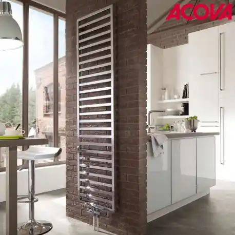 Radiateur eau chaude vertical ACOVA KADRANE CHROME 345W - KAO-140-040