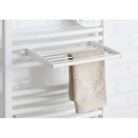Barre sèche-linge blanc pour sèche-serviettes tubes ronds - Atlantic 850221