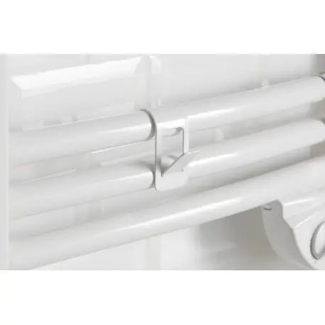 Patère crochet blanc pour sèche-serviettes tubes ronds - Atlantic 850202