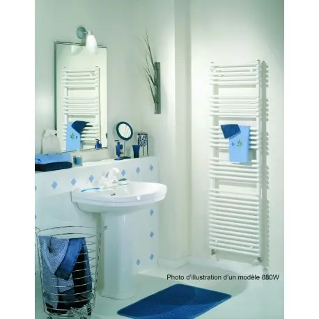 Sèche-serviettes Eau chaude ACOVA Cala raccordement centré 551W - LN-112-045-05