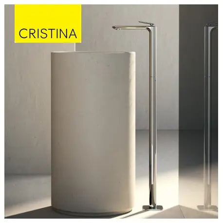 Mitigeur lavabo monocolonne avec vidage Up & Down Chromé - CRISTINA ONDYNA FL29051