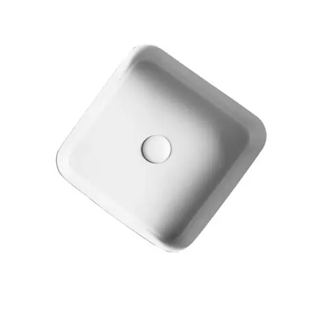 Vasque À Poser Carrée Céramique Blanc Mat CIOTOLA - CRISTINA ONDYNA CI40724