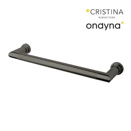 Sèche-serviettes électrique Cristina Sereno sans interrupteur Chromé noir brossé - MSE621G75