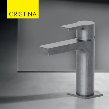 Mitigeur lavabo vidage métal Métal Brossé Omega - CRISTINA ONDYNA OG22177