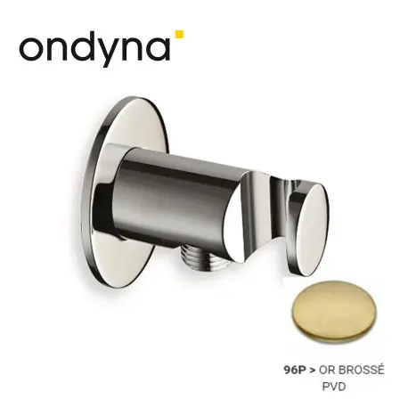 Applique Prise D‘Eau Ronde Or Brosse HYDROTHERAPIE - CRISTINA ONDYNA PD44696P