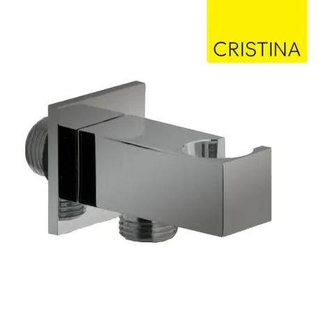 Applique prise d‘eau carrée Métal Brossé Hydrothérapie - CRISTINA ONDYNA PD44777