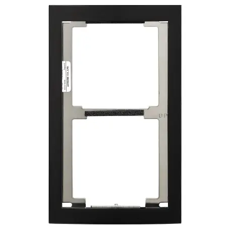 Façade finition noire satinée cadre 2 modules 200440 - AIPHONE GF2FB