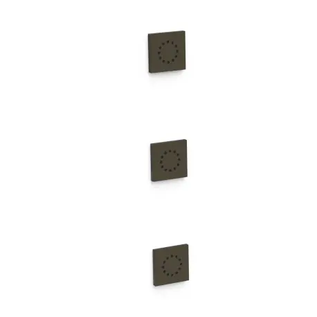 3 jets d’hydromassage encastrés Noir bronze - TRES 13451501KMB