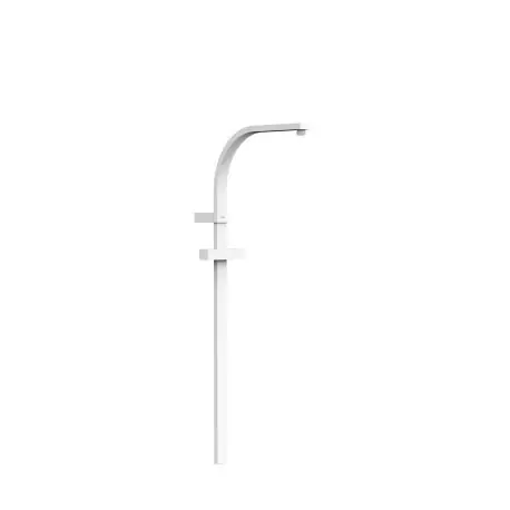 Barre de douche adaptable au robinet thermostatique mural Blanc mat - TRES 03463506BM