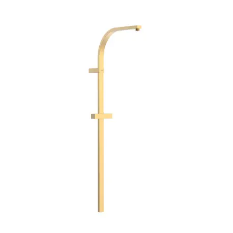 Barre de douche longue adaptable au robinet thermostatique mural Or Mat 24K - TRES 03463505OM