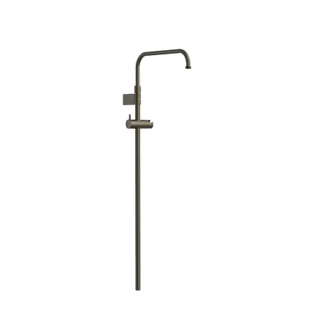 Barre de douche télescopique adaptable au robinet thermostatique mural Noir bronze - TRES 03464501KMB