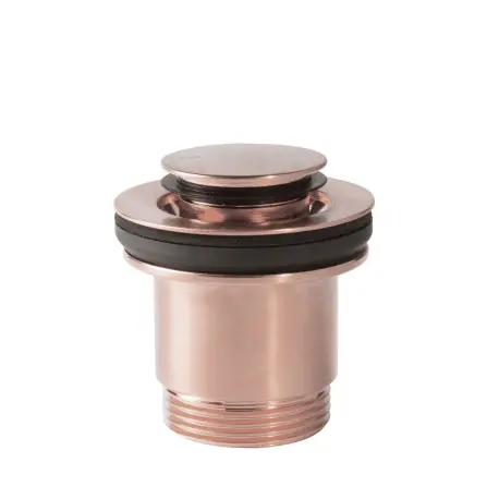 Bonde de vidage clic-clac Simple-Rapid pour lavabo Or Rose Mat 24K - TRES 24284002OPM