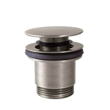 Bonde de vidage clic-clac Simple-Rapid pour lavabo Acier - TRES 24284010AC