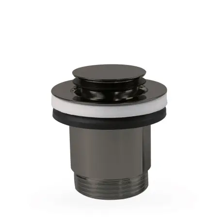 Bonde de vidage clic-clac Simple-Rapid pour lavabo Noir Métallisé - TRES 24284020KM