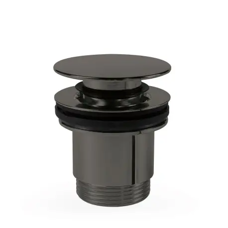 Bonde de vidage clic-clac Simple-Rapid pour lavabo Noir Métallisé - TRES 24284010KM