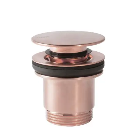 Bonde de vidage clic-clac Simple-Rapid pour lavabo Or Rose Mat 24K - TRES 24284001OPM