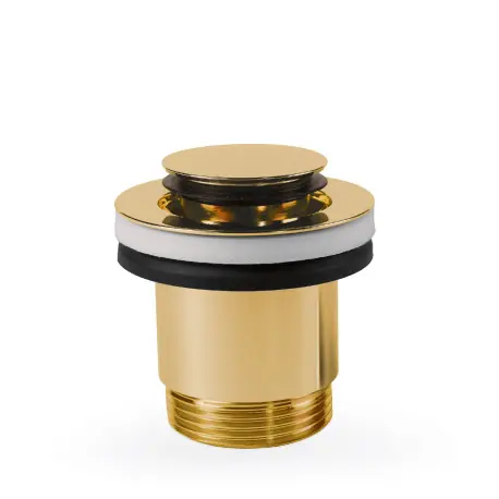 Bonde de vidage clic-clac Simple-Rapid pour lavabo Or 24K - TRES 24284020OR