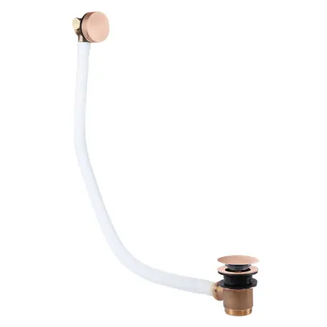 Bonde de vidage ronde clic-clac avec système de remplissage Or Rose Mat 24K - TRES 03453430OPM
