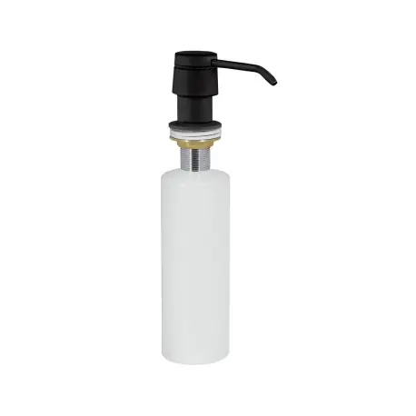 Distributeur de savon encastré au plan de toilette Noir mat - TRES 13474110NM