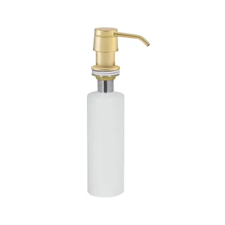 Distributeur de savon encastré au plan de toilette Or Mat 24K - TRES 13474110OM