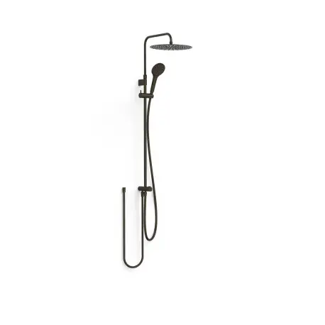 Ensemble de douche adaptable à tout type de robinet Noir bronze - TRES 19063502KMB