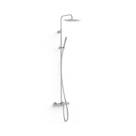 Ensemble de robinet thermostatique mural à 3 voies pour baignoire et douche Chrome - TRES 19031202
