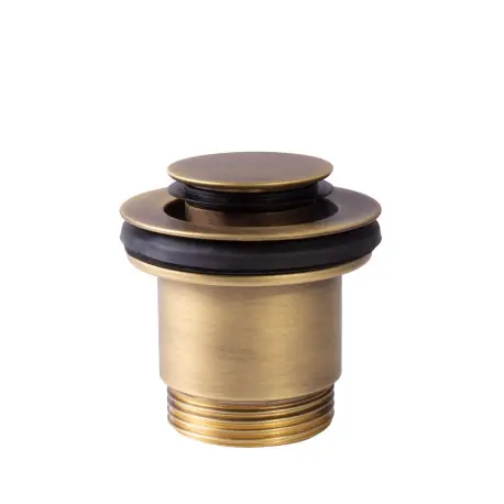 Bonde de vidage clic-clac Simple-Rapid pour lavabo Laiton vieilli Mat - TRES 24284020LM