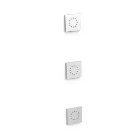 3 jets d’hydromassage encastrés Chrome - TRES 13451501