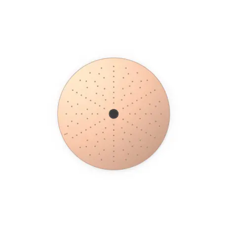 Pommeau de douche encastré au plafondAvec 2 types de jet (pluie/free flow) Or Rose Mat 24K - TRES 13495002OPM