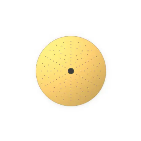 Pommeau de douche encastré au plafondAvec 2 types de jet (pluie/free flow) Or Mat 24K - TRES 13495002OM