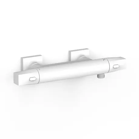 Robinet thermostatique mural Over-wall pour doucheSans accessoires Blanc mat - TRES 19016405BM