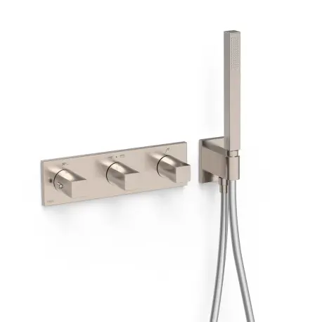 Robinet thermostatique encastré à 3 voies B-system Acier - TRES 30725301AC