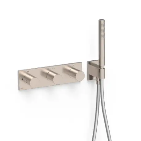Robinet thermostatique encastré à 3 voies B-system Acier - TRES 30735301AC