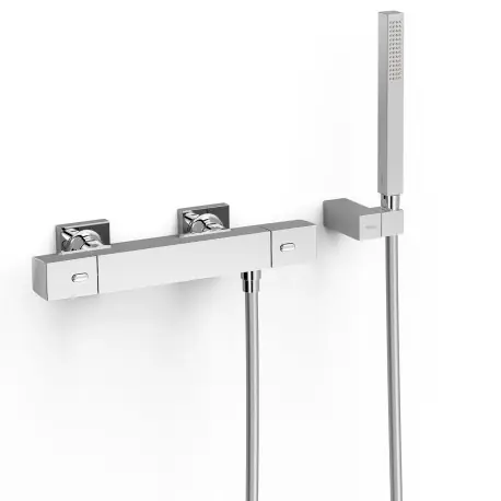 Robinet thermostatique mural Over-wall pour doucheDouchette à main Chrome - TRES 19016469