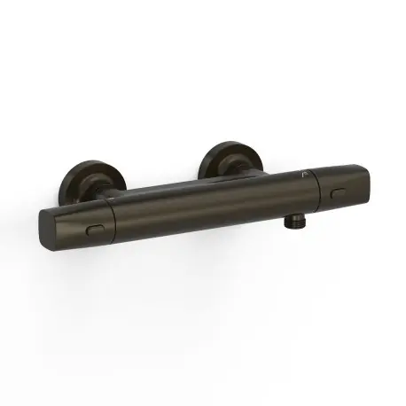 Robinet thermostatique mural Over-wall pour doucheSans accessoires Noir bronze - TRES 19016404KMB
