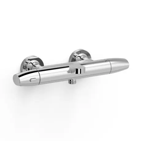 Robinet thermostatique mural pour baignoire et doucheSans accessoires Chrome - TRES 19017403