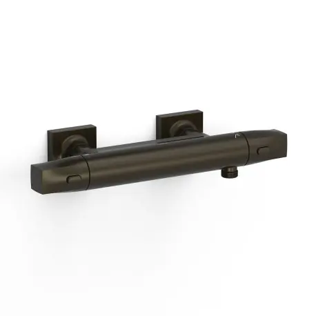 Robinet thermostatique mural Over-wall pour doucheSans accessoires Noir bronze - TRES 19016405KMB