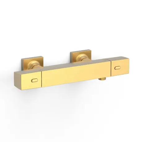 Robinet thermostatique mural Over-wall pour doucheSans accessoires Or Mat 24K - TRES 19016406OM