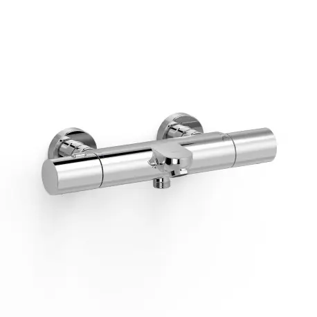 Robinet thermostatique mural pour baignoire et doucheSans accessoires Chrome - TRES 19017401