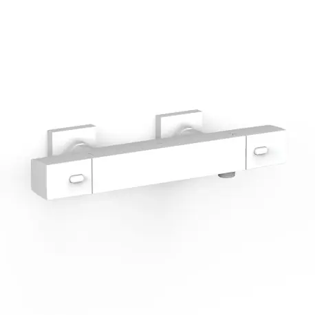 Robinet thermostatique mural Over-wall pour doucheSans accessoires Blanc mat - TRES 19016406BM
