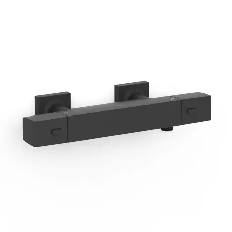 Robinet thermostatique mural Over-wall pour doucheSans accessoires Noir mat - TRES 19016406NM