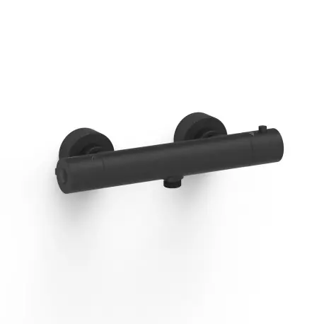 Robinet thermostatique mural pour douche Noir mat - TRES 21616401NM
